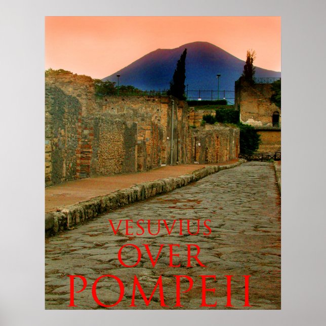 vesuvius over pompeii poster (Front)