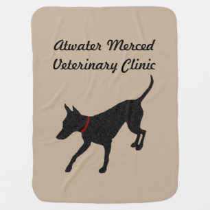 Vet Blanket w Dog Silhouette