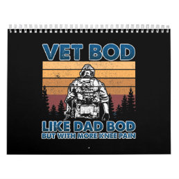 Vet Bod Like Dad Bod But With More Knee Pain Gift Calendar