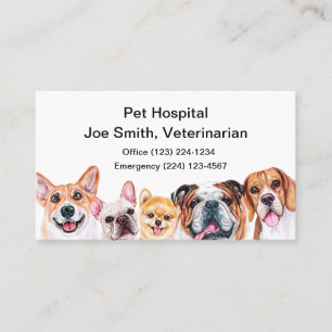 Vet Clinic, Animal Hospital & Pet Care  Business Card