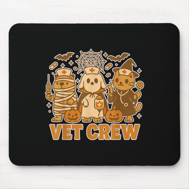 Vet Crew Halloween Costume Dog Cat Capybara Pet Te Mouse Pad (Front)