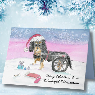 Vet Merry Christmas Cavalier King Charles Spaniel Card