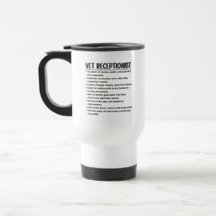 Vet receptionist travel mug