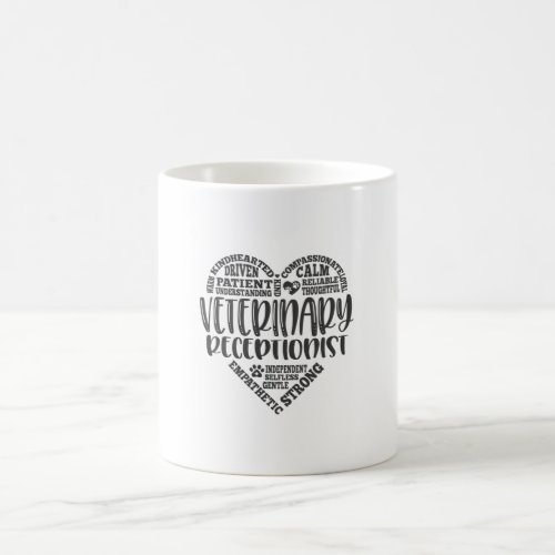 Vet receptionist veterinary receptionist coffee mug