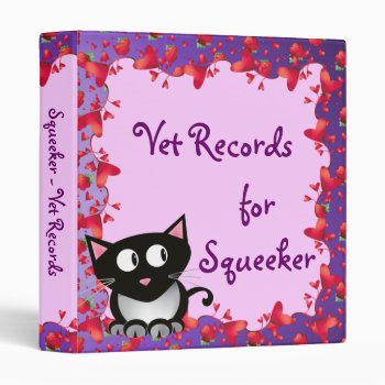 Vet Records Binder by DoggieAvenue at Zazzle