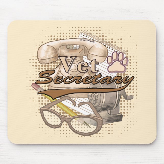 Vet Secretary Mouse Pad (Front)