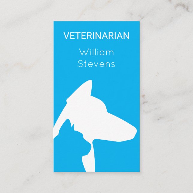 Vet service animals inspired business card (Front)
