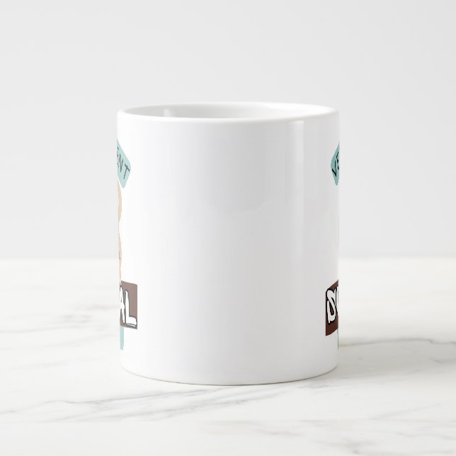 Vet Student Survival Mode – Vet Student Design Giant Coffee Mug (Front)