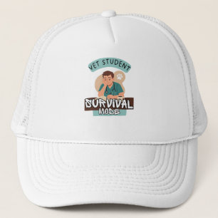 Vet Student Survival Mode – Vet Student Design Trucker Hat