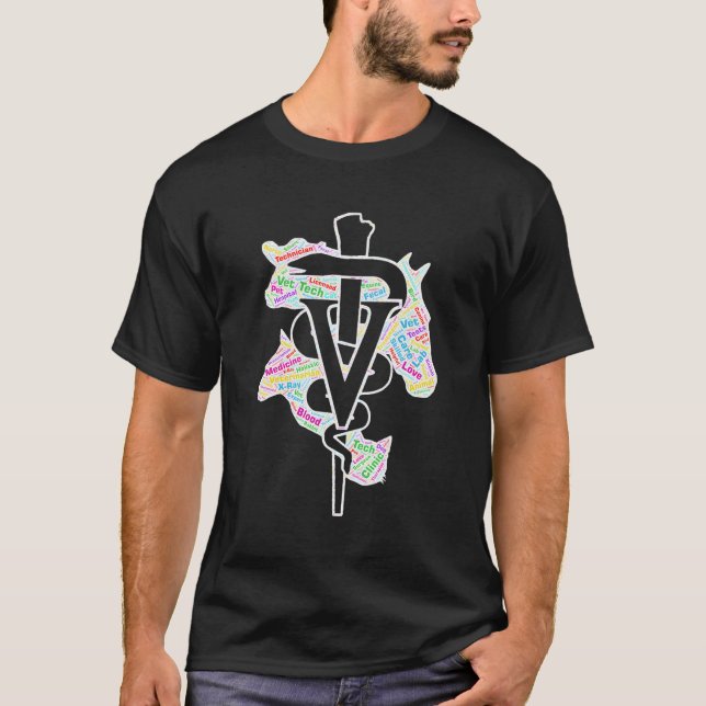 Vet Tech Animal And Vet Tech T-Shirt (Front)