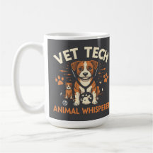 Vet Tech Animal Whisperer Cute Puppy Stethoscope
