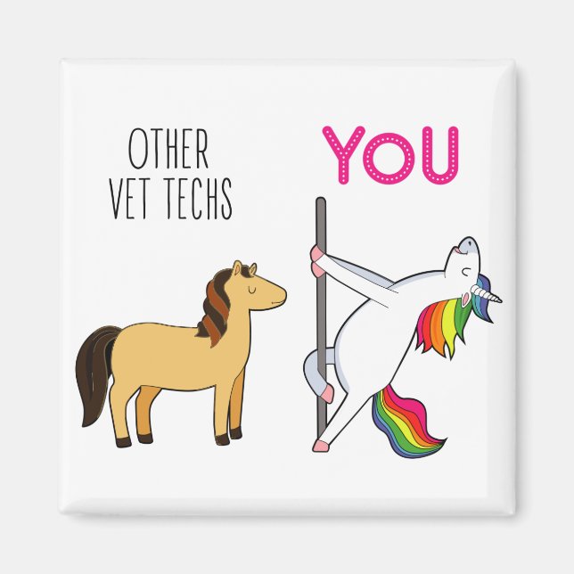 Vet Tech Appreciation Gift Magnet (Front)