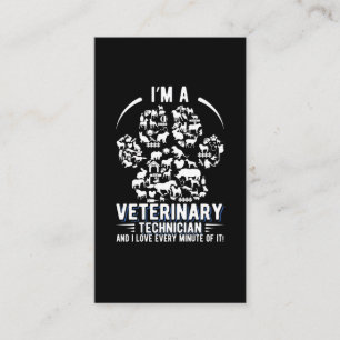 Vet Tech Appreciation Veterinary Technician Business Card