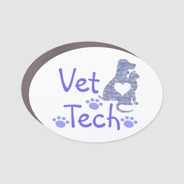 Vet Tech Car Magnet (Front)