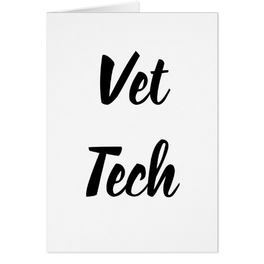 Vet Tech Card (Front)