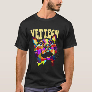 Vet Tech Cat Kitten Pet Veterinarian Veterinary Te T-Shirt