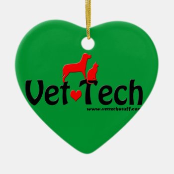Vet Tech Christmas Ornament by Vettechstuff at Zazzle