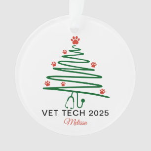 Vet Tech Christmas Tree Ornament