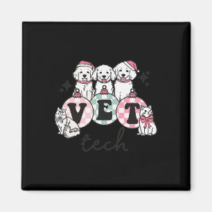 Vet Tech Christmas Veterinarian Animal Specialist  Magnet