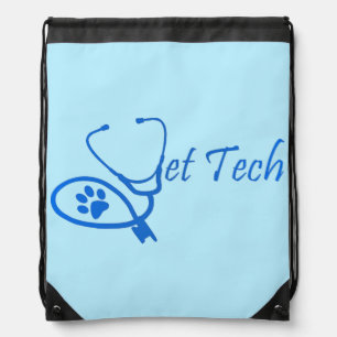 vet tech drawstring backpack