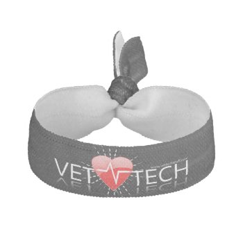 Vet Tech Ekg Hairtie by Vettechstuff at Zazzle