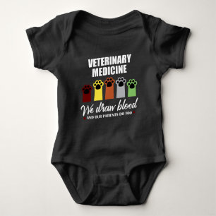 Vet Tech Gift For Veterinary Tech Draw Blood Baby Bodysuit