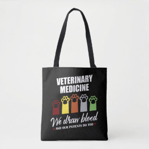 Vet Tech Gift For Veterinary Tech Draw Blood Tote Bag