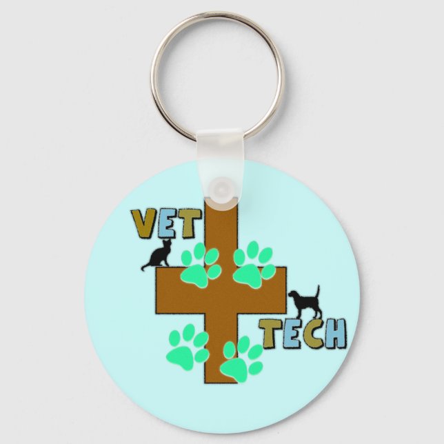 Vet Tech Gift Keychain (Front)