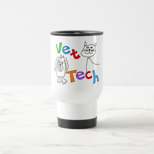 Vet Tech Gifts Veterinary Technician Travel Mug