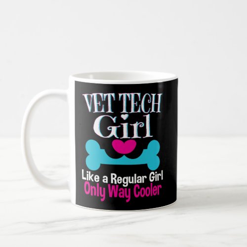 Vet Tech Girl Women Female Graduation Funny Gift V Coffee Mug