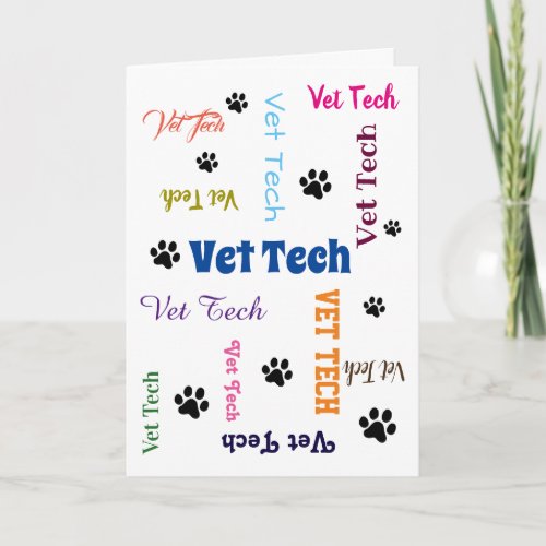 Vet Tech Graduation Card_2 Card