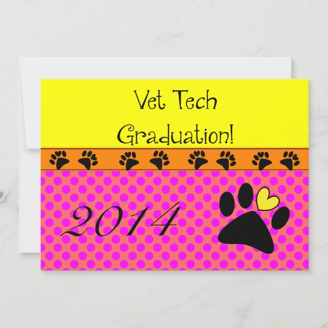 Vet Tech Graduation Invitations (Front)