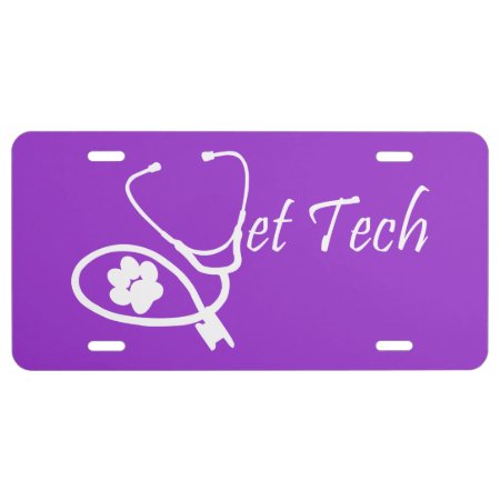 Vet Tech License Plate