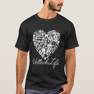 Vet Tech Life Veterinary Technician Student Paw Pr T-Shirt