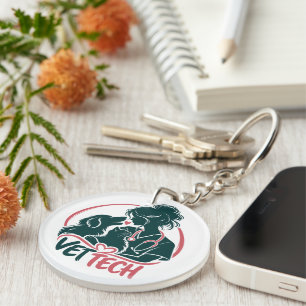 Vet Tech Love Keychain