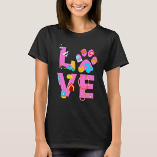 Vet Tech Love Veterinary Technician 3 T-Shirt