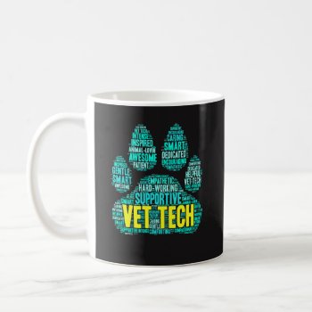 Vet Tech Mug - Cool Word Cloud For Veterinarians by primopeaktees at Zazzle