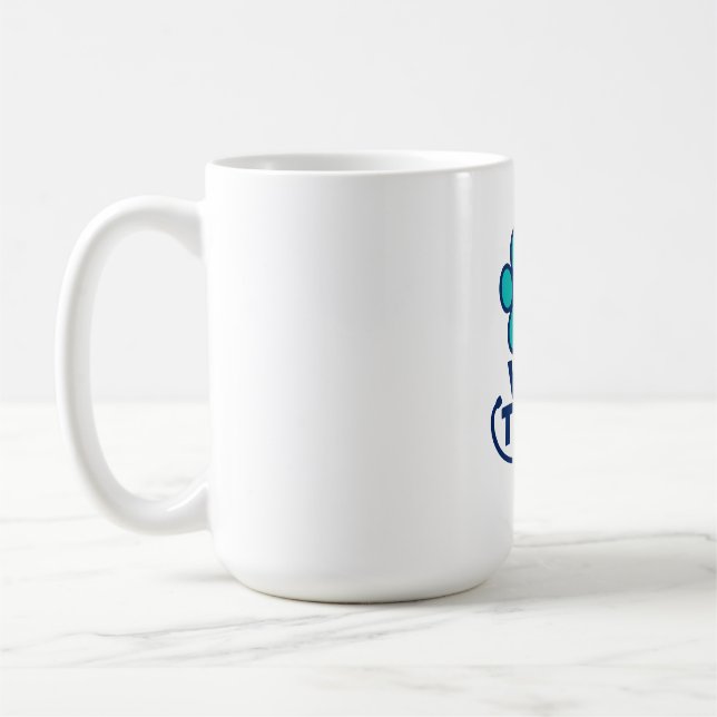 Vet Tech Paw Print Coffee Mug (Left)