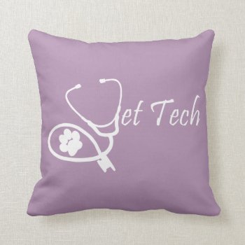 Vet Tech Pillow by Vettechstuff at Zazzle