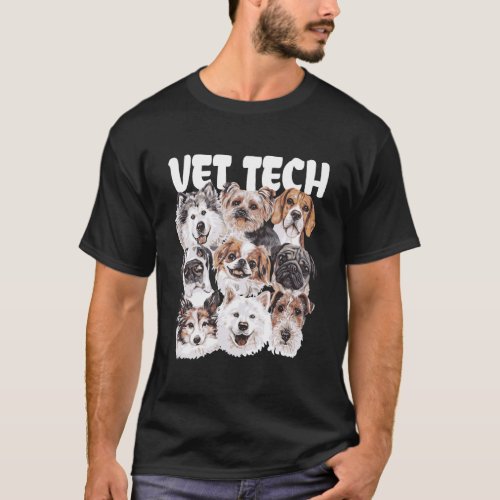 Vet Tech Shirt Veterinarian Technician Gift Dog Se
