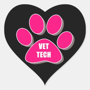 Vet Tech Sticker by Vettechstuff at Zazzle