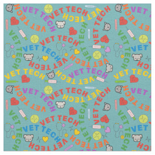 Vet Tech Teal Fabric