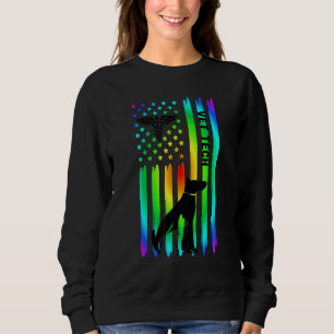 Vet Tech US Flag Vet Technician Veterinary Technic Sweatshirt