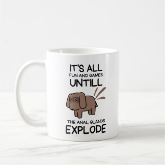 Vet Tech Veterinarian Anal Glands Explode Vet Tech Coffee Mug