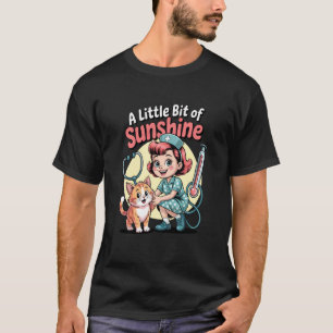 Vet Tech Veterinarian Nurse and Cat Veterinary Cli T-Shirt