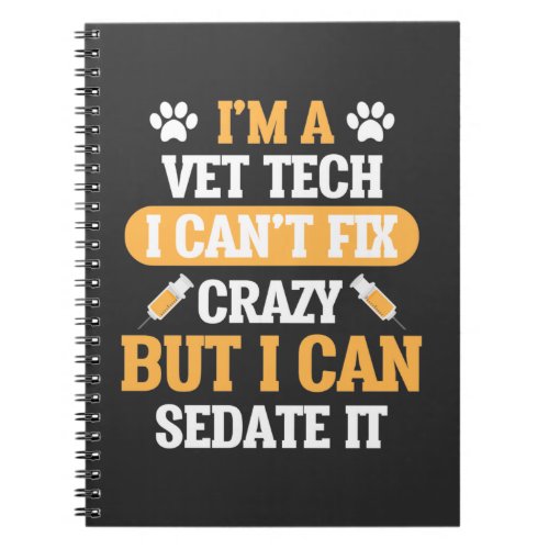 Vet Tech Veterinary Animal Veterinarian Rescue Notebook
