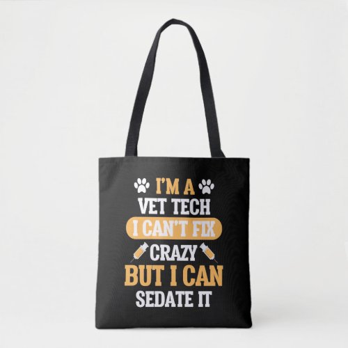 Vet Tech Veterinary Animal Veterinarian Rescue Tote Bag