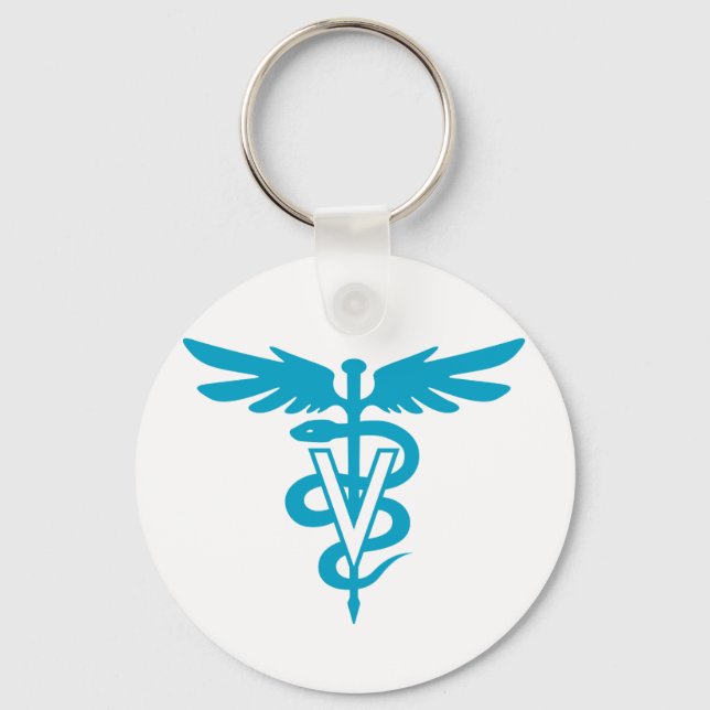 Vet Tech - Veterinary Symbol Keychain (Front)