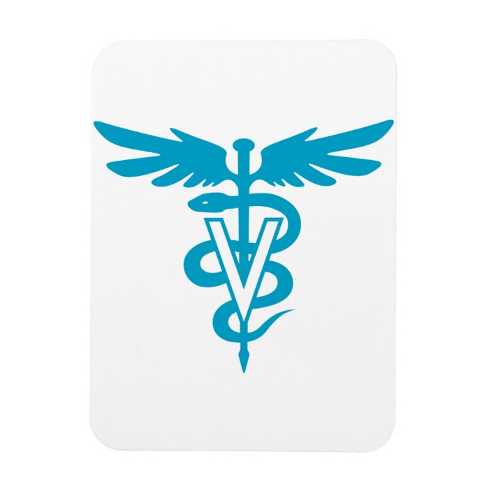 Vet Tech   Veterinary Symbol Rectangle Magnets