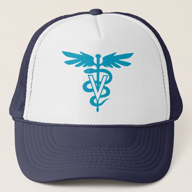 Vet Tech - Veterinary Symbol Trucker Hat (Front)